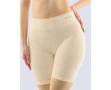GINA dámské boxerky prodloužené, kratší nohavička, bezešvé, klasické, jednobarevné Bamboo PureLine 03017P  - tělová  M/L