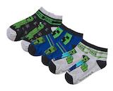 Ponožky Minecraft 3 páry zkárcená výška (Fuk s23 60918 - 376)