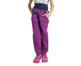 Unuo, Dětské softshellové kalhoty s fleecem Basic, Ostružinová, Jednorožci Velikost: 116/122