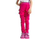 Unuo, Dětské softshellové kalhoty s fleecem pružné Fantasy, Fuchsiová Velikost: 98/104