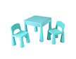 Dětská sada stoleček a dvě židličky NEW BABY mátová - Zelená