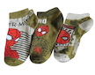 Dětské kotníkové ponožky Spiderman 3 páry (Ue0613) - Khaki