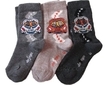 Dětské ponožky 3 páry (DEKL 32) - šedo-hnědá