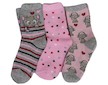 Dětské ponožky Sockswear 3 páry (54294) - šedo-růžová