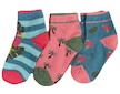 Dívčí ponožky zkrácené výšky Sockswear 3 páry (55242) - růžovo-tyrkysová