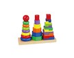 Dřevěné barevné pyramidy pro děti Viga - Multicolor