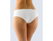 GINA dámské kalhotky francouzské, bezešvé, bokové Bamboo Dots 04025P  - bílá peprmint L/XL
