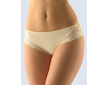 GINA dámské kalhotky francouzské, šité, bokové, s krajkou, jednobarevné La Femme 14077P  - písková  34/36 - písková
