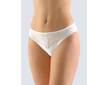 GINA dámské kalhotky klasické s úzkým bokem, úzký bok, šité, s krajkou, jednobarevné Sensuality 10220P  - bílá  42/44 - Bílá