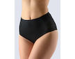 GINA dámské kalhotky klasické vyšší bok, širší bok, šité, s krajkou, jednobarevné La Femme 2 10204P  - černá  38/40