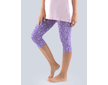 GINA dámské kalhoty 3/4 pyžamové dámské, 3/4 kalhoty, šité, bokové, s potiskem  19804P  - tm. fialová fruktóza S - tm. fialová fruktóza