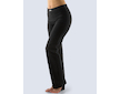 GINA dámské kalhoty dlouhé rovné základní délka, šité, klasické  96021P  - černá  XXL - černá