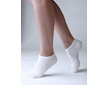 GINA dámské ponožky kotníčkové, bezešvé, jednobarevné Bambusové ponožky 82002P  - bílá  44/47