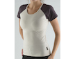 GINA dámské tričko s krátkým rukávem, krátký rukáv, šité  98002P  - písková melta S - písková melta