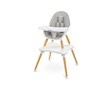 Jídelní židlička CARETERO TUVA grey - šedá