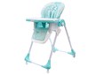 Jídelní židlička NEW BABY Minty Fox - ekokůže a vložka pro miminka - Zelená