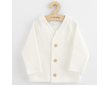 Kojenecký kabátek na knoflíky New Baby Luxury clothing Oliver bílý - Bílá