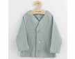 Kojenecký kabátek na knoflíky New Baby Luxury clothing Oliver šedý - šedá