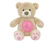 Plyšový usínáček medvídek s projektorem Baby Mix růžový - Růžová