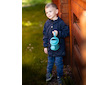 Unuo, Dětská softshellová bunda bez zateplení pružná Basic, Tm. Modročerná Velikost: 110/116