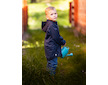 Unuo, Dětská softshellová bunda bez zateplení pružná Basic, Tm. Modročerná Velikost: 122/128