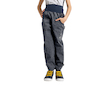 Unuo, Dětské softshellové kalhoty s fleecem Basic, Žíhaná Antracitová Velikost: 116/122 - Žíhaná antracitová