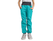 Unuo, Dětské softshellové kalhoty s fleecem Street, Sv. Smaragdová Velikost: 104/110