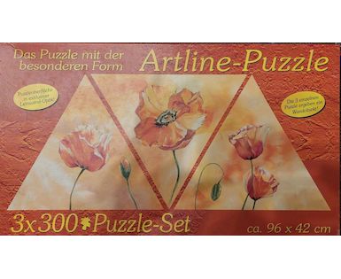 Puzzle set 3 x 300 Květiny