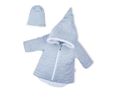 Zimní kojenecký kabátek s čepičkou Nicol Kids Winter šedý