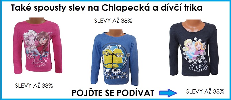 Dětská trika, mrkněte, slevy až 38% Dětská trika, mrkněte, slevy až 38%