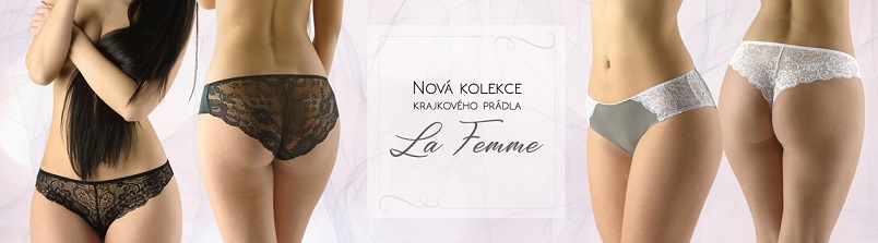 Nová kolekce krajkovaného prádla LA FEMME