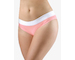 GINA dámské kalhotky bokové se širokým bokem, širší bok, šité, s potiskem Disco XVIII 16176P  - starorůžová bílá 46/48