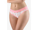 GINA dámské kalhotky bokové se širokým bokem, širší bok, šité, s potiskem Disco XVIII 16177P  - starorůžová maracuja 46/48
