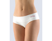 GINA dámské kalhotky francouzské, bezešvé, bokové, jednobarevné Bamboo Cotton 04019P  - bílá višňová S/M