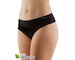 GINA dámské kalhotky francouzské, bezešvé, bokové, jednobarevné Eco Bamboo 04027P  - černá  M/L