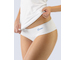 GINA dámské kalhotky francouzské, bezešvé, bokové, jednobarevné Natural Bamboo  04029P  - bílá dunaj L/XL