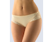 GINA dámské kalhotky francouzské, šité, bokové, s krajkou, jednobarevné La Femme 14077P  - písková  34/36