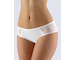 GINA dámské kalhotky francouzské, šité, bokové, s krajkou, jednobarevné La Femme 2 14138P  - bílá  42/44