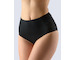 GINA dámské kalhotky klasické vyšší bok, širší bok, šité, s krajkou, jednobarevné La Femme 2 10204P  - černá  38/40