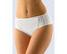 GINA dámské kalhotky klasické vyšší se širokým bokem, širší bok, šité, s krajkou, jednobarevné La Femme 2 10212P  - bílá  38/40