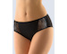 GINA dámské kalhotky klasické vyšší se širokým bokem, širší bok, šité, s krajkou, jednobarevné La Femme 2 10212P  - černá  50/5