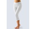 GINA dámské legíny 7/8 délka, 7/8 kalhoty, šité, klasické, jednobarevné  95004P  - bílá  L