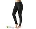 GINA dámské legíny dlouhé sportovní, šité, klasické, jednobarevné ECO Bamboo Sport 95035P  - černá  M/L