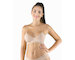 GINA dámské podprsenka sportovní s vycpávkami, bez kostice, bezešvé, jednobarevné Eco Bamboo 07021P  - béžová  XL/XXL