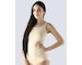 GINA dámské tílko prodloužené, širší ramínka, bezešvé, jednobarevné Bamboo Soft 08030P  - tělová  L/XL
