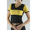 GINA dámské tričko s krátkým rukávem, krátký rukáv, šité  98014P  - černá citronová S