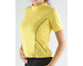 GINA dámské tričko s krátkým rukávem, krátký rukáv, šité  98019P  - citronová černá M