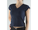 GINA dámské tričko s krátkým rukávem, krátký rukáv, šité, jednobarevné  98022P  - lékořice  S