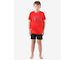 GINA dětské pyžamo krátké chlapecké, šité, s potiskem Pyžama 2022 69004P  - červená černá 140/146