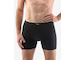 GINA pánské boxerky s delší nohavičkou, delší nohavička, šité, jednobarevné Eco Bamboo 74159P  - černá  58/60